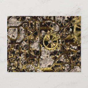 Cartão Postal Metal Steampunk