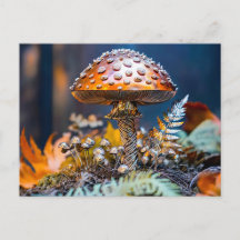 Metal Toadstool Garden Decor mushroom