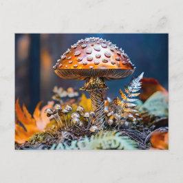 Cartão Postal Metal Toadstool Garden Decor mushroom
