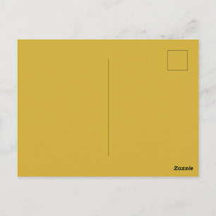 Cartão Postal Metálico Dourado Elegante para Ocasi