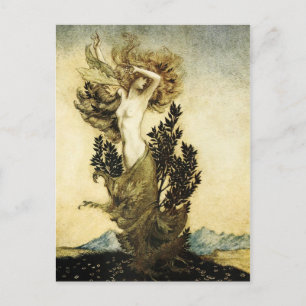 Cartão Postal Metamorfose Daphne em árvore