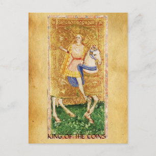 CARTÃO POSTAL METAS ANTIGAS DE RENAISSÂNCIA/KNIGHT DE MOEDAS