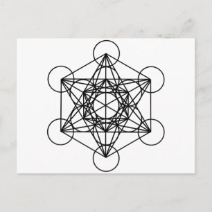 Cartão Postal Metatron Cube