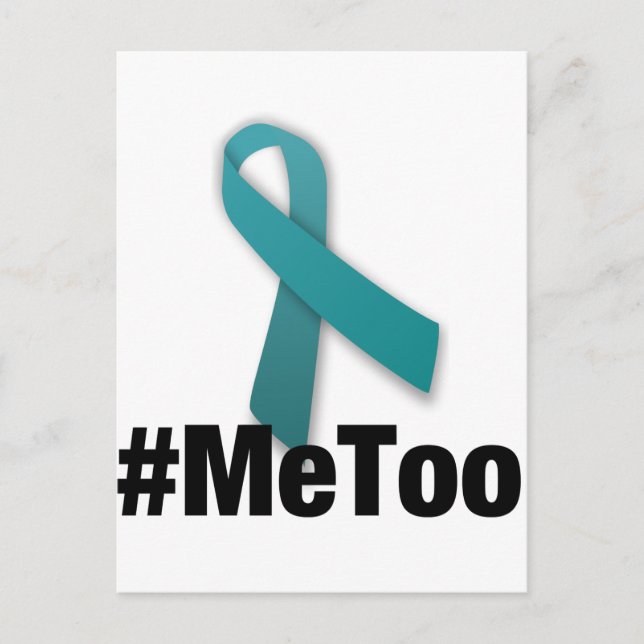 Cartão Postal #MeToo Design com Faixa de Opções (Frente)