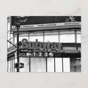 Cartão Postal Metrô da Seventh Avenue