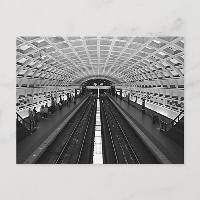 Cartão Postal Metrô de Washington (Frente)