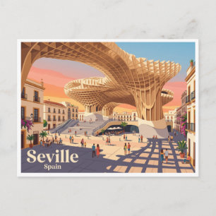 Cartão Postal Metropol Parasol Sevilha Espanha
