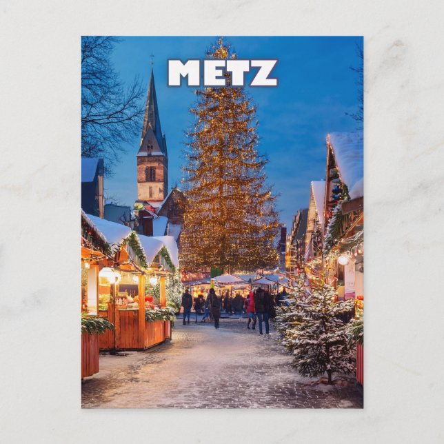 Cartão Postal Metz Christmas Magic (Frente)