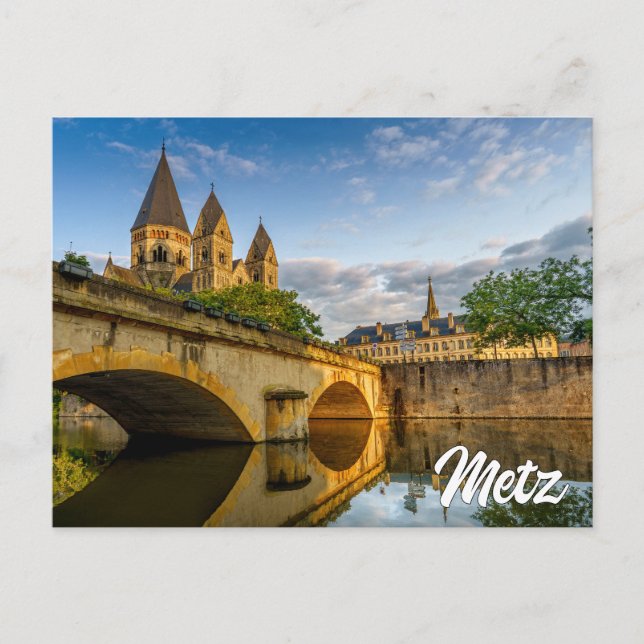 Cartão Postal Metz, França (Frente)