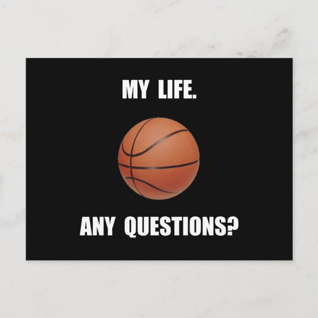 Cartão Postal Meu Basquete de Vida (Frente)