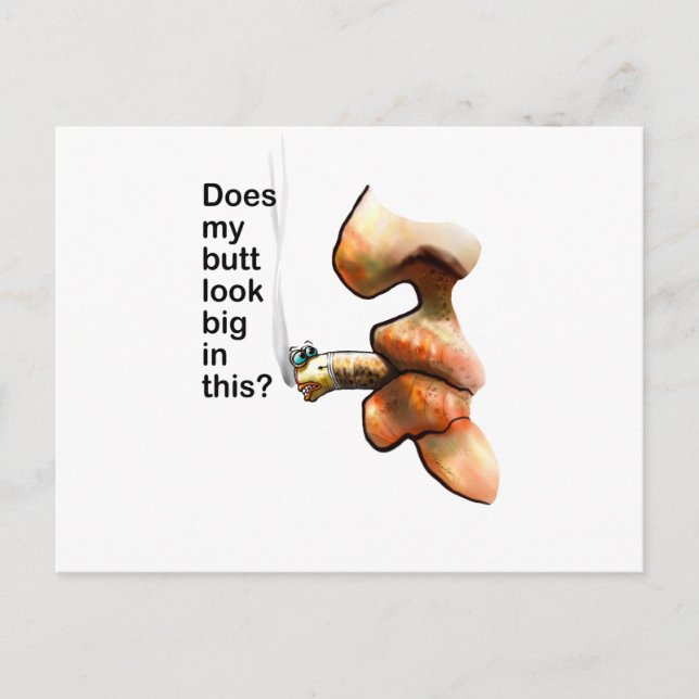 Cartão Postal meu bumbum olha grande neste? (Frente)