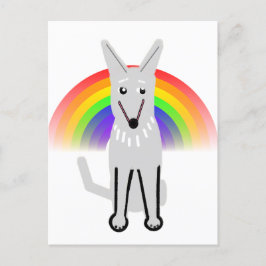 Cartão Postal Meu Cão Lua e Arco-íris,