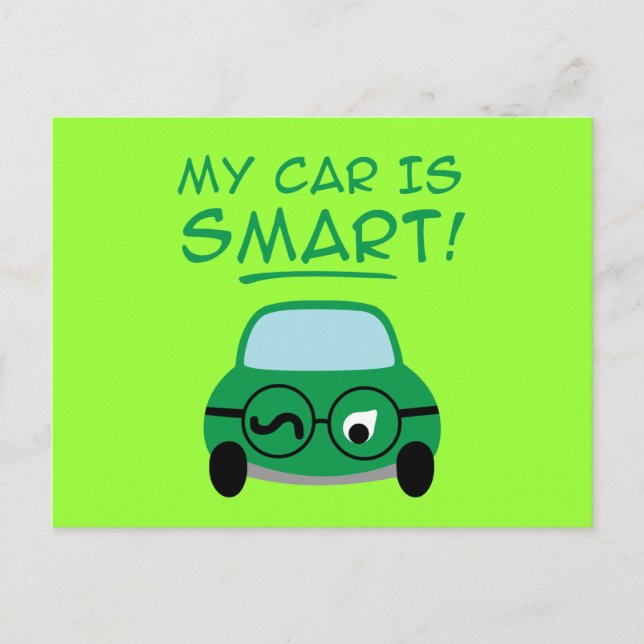 Cartão Postal Meu Carro É Inteligente (Frente)