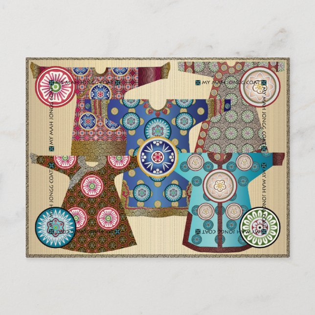 Cartão Postal Meu Casaco Mah Jongg 05: Cartão-postal personalizá (Frente)