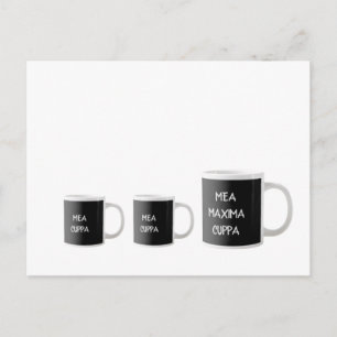 Cartão Postal Meu Copo de Café Engraçado Católico Tradicional Ca