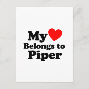 Cartão Postal Meu Coração Pertence a Piper