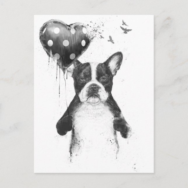 Cartão Postal Meu coração vai para cima (Frente)