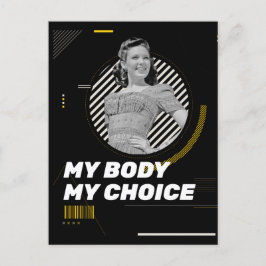 Cartão Postal Meu corpo Minha escolha Ilustração dos direitos da