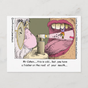 Cartão Postal Meu Dentista Judeu Presentes Divertidos Canecas Ca