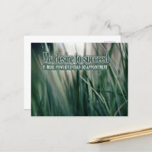 "Meu desejo de ter sucesso" Afirmação de Motivação