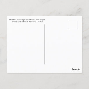 Cartão Postal MEU DEUS! Cartão-postal Alto Acima da Flórida