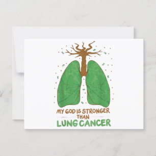 Cartão Postal Meu Deus É Mais Forte Que O Cancer Pulmonar