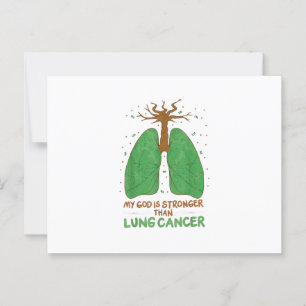 Cartão Postal Meu Deus É Mais Forte Que O Cancer Pulmonar