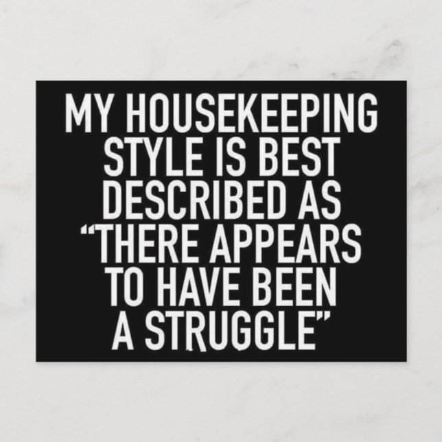 Cartão Postal Meu Estilo De Agregação É Melhor Descrito Como (Frente)