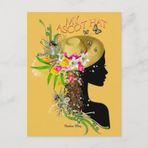 Cartão Postal Meu evento de chapéu
