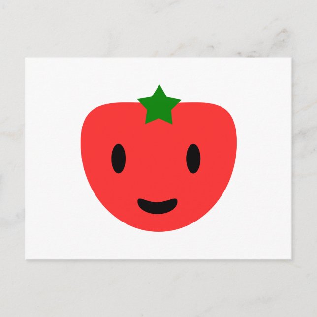 Cartão Postal Meu feliz tomate (Frente)