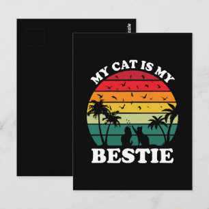 Cartão Postal Meu Gato É Meu Melhor Amigo