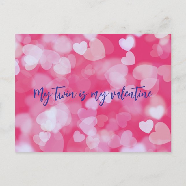 Cartão Postal Meu Gêmeo É Meu Namorados (Frente)