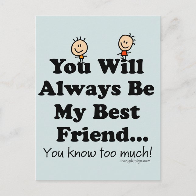 Cartão Postal Meu Melhor Amigo (Frente)