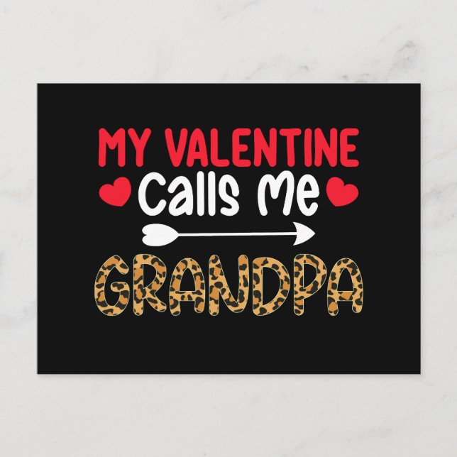 Cartão Postal Meu Namorados Me Chama Avô Leopard Buffalo (Frente)