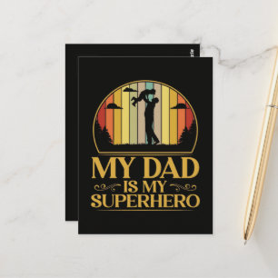 Cartão Postal Meu Pai é Meu Super Herói