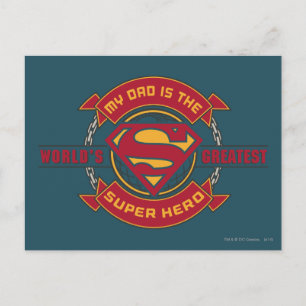 Cartão Postal Meu Pai é o maior super-herói do mundo