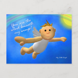 Cartão Postal Meu pequeno anjo: Vento