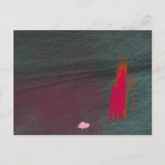 Cartão Postal Meu porco queimou a casa