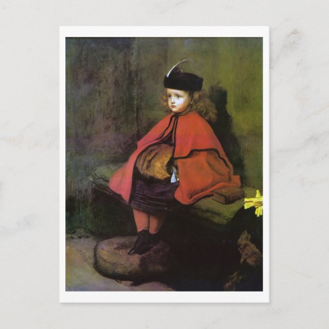 Cartão Postal Meu Primeiro Sermão, John Everett Millais (Frente)