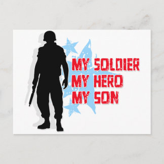 Cartão Postal Meu Soldado, Meu Herói, Meu Filho