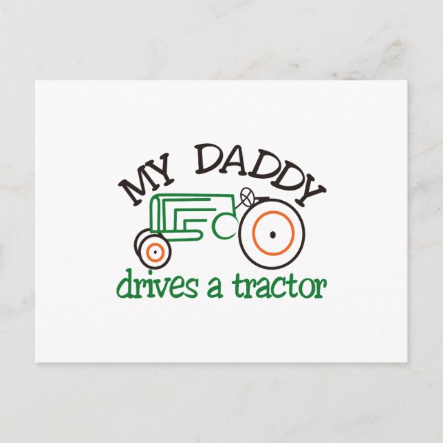 Cartão Postal Meu Trator de Daddys (Frente)