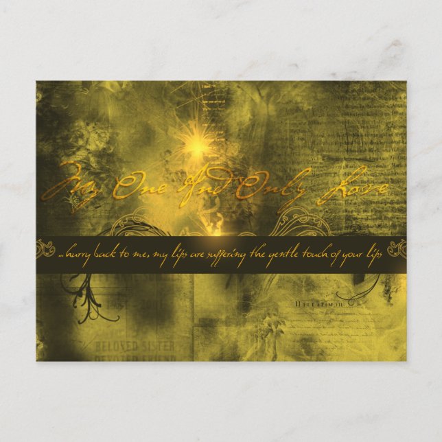 Cartão Postal Meu Um E Só Amor (Frente)