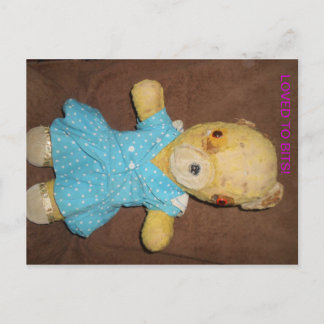 Cartão Postal Meu ursinho de pelúcia se posando num cartão-posta