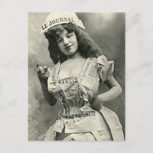 Cartão Postal Meu vestido é o jornal