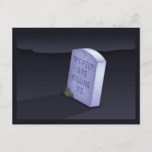 Cartão Postal Meus Pés Estão Me Matando Cartão-Postal