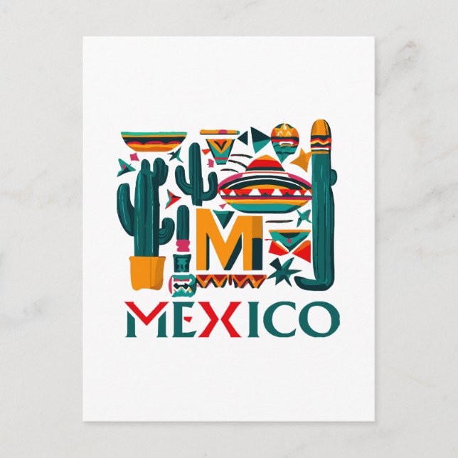 CARTÃO POSTAL MÉXICO (Frente)