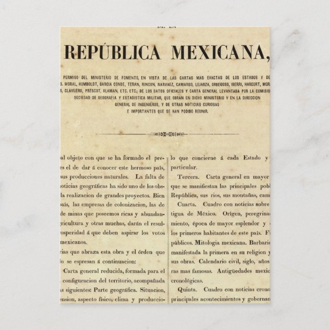 Cartão Postal México 9 (Frente)