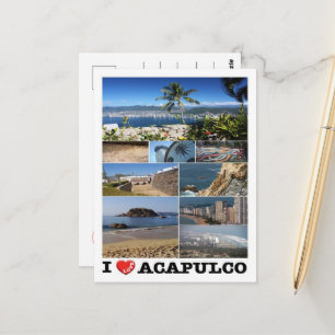 Cartão Postal México - Acapulco - Eu Amo -