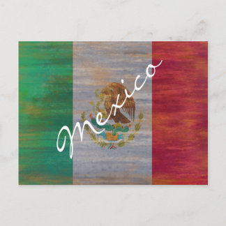 Cartão Postal México aflita bandeira mexicana