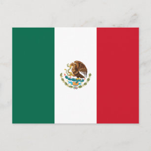 Cartão Postal México - Bandeira do México